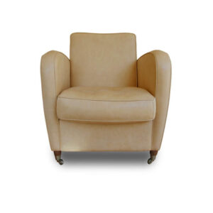 CHARMINE  Poltrona - Pelle Old Shabby Chiaro - Baxter