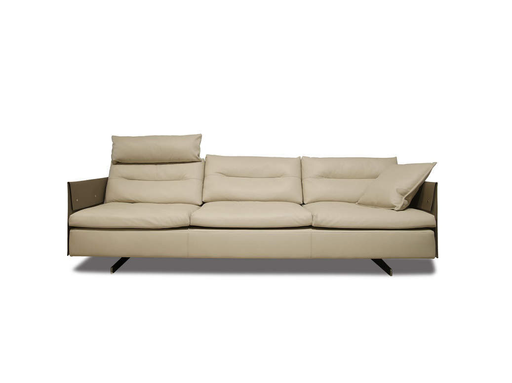 GRANTORINO Divano 3 posti -  Pelle Saddle Extra Talpa - Poltrona Frau