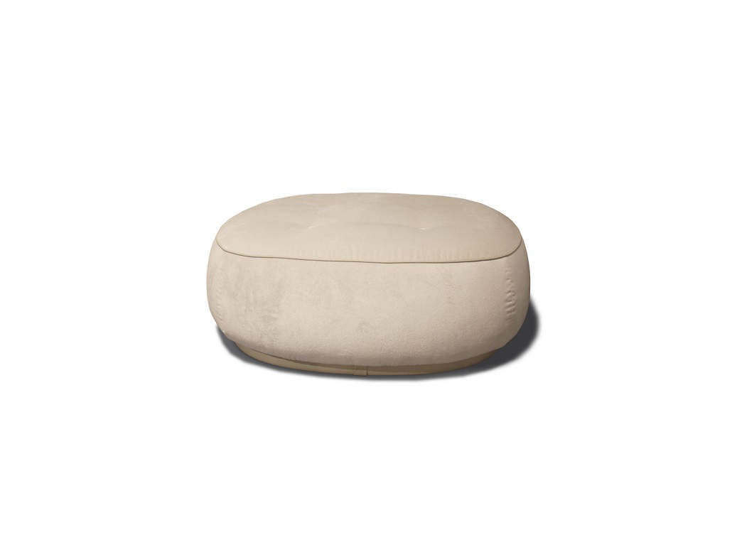 LEPLÌ Pouf 106x106 - Tessuto Barkley Perla - Poltrona Frau LEPLÌ Pouf 106x106 - Tessuto Barkley Perla - Poltrona Frau