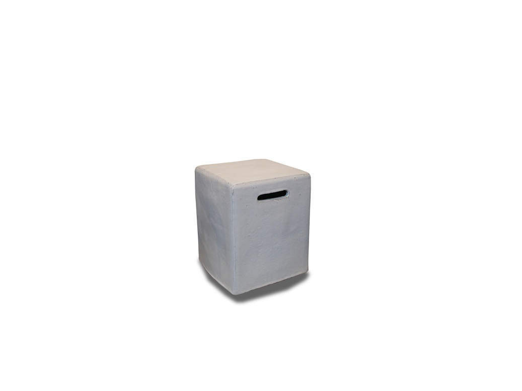 INOUT 42 Tavolino/Pouf - Ceramica Bianca - Gervasoni