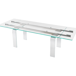 NEW PLANO Tavolo allungabile in cristallo - Riflessi