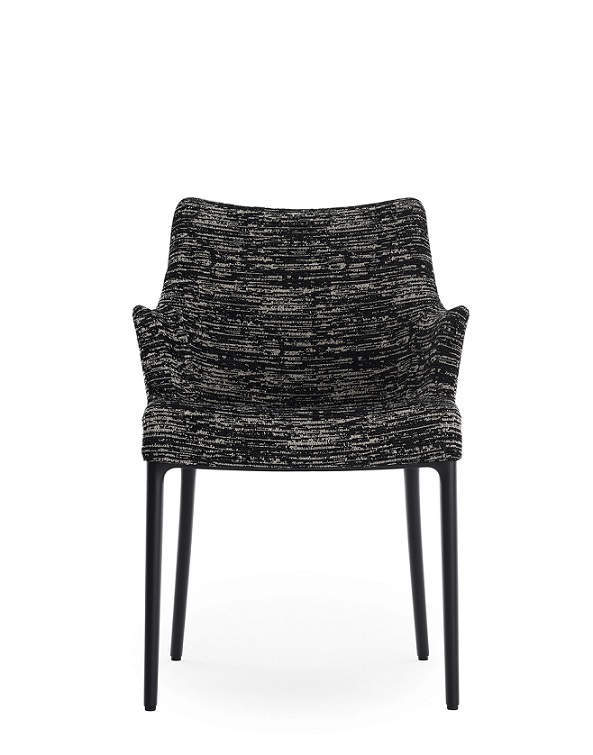 ELEGANZA NIA Sedia - Tessuto Melange Nero - Kartell