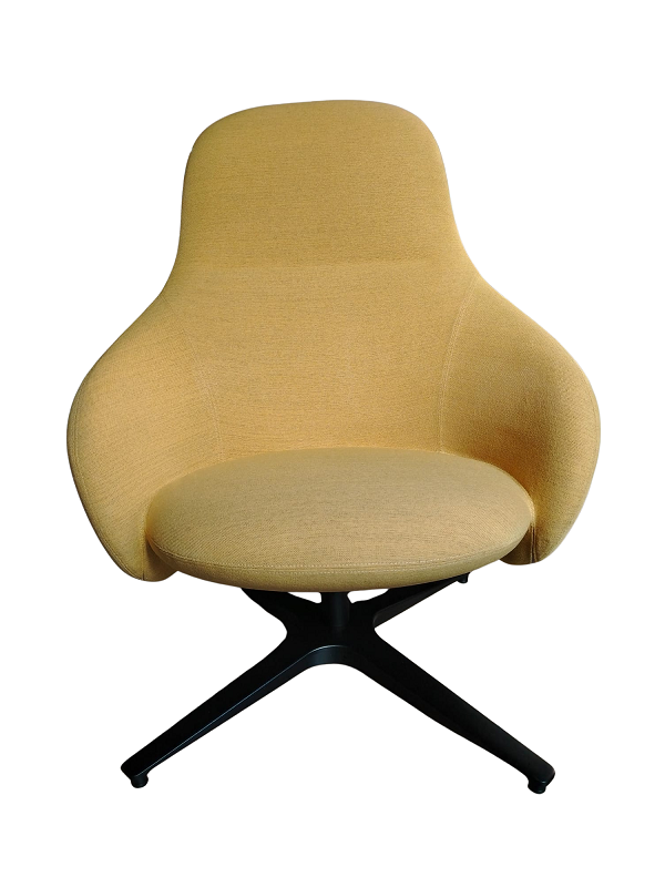 NEBULA LOUNGE Poltrona - Tessuto Canva Tobago Giallo 25 - Gambe in Alluminio con Meccanismo Tilt - Miniforms NEBULA LOUNGE Poltrona - Tessuto Canva Tobago Giallo 25 - Gambe in Alluminio con Meccanismo Tilt - Miniforms